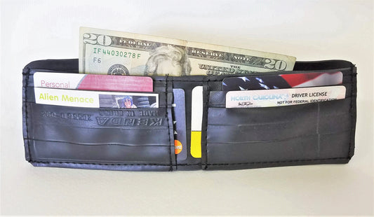 Up-cycled Inner Tube Vegan Bi-fold Wallet